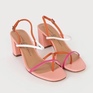NWOT Chinese Laundry Yanna Square Toe Sandals